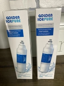 Paquete de 2 filtros de agua para refrigerador Golden Ice Pure RWF3500A para LG Kenmore ICEPURE - Imagen 1 de 1