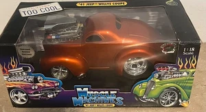 Muscle Machines '41 Jeep Willys Coupe Orange / Copper California 1:18 Die-Cast - Picture 1 of 10