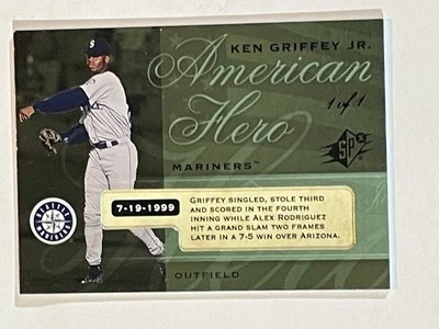 Griffey Jr 2008 UD SPX American Heros 1/1. 40% Off Tee Shirts & hats (Minus UDA) - Image 1 of 2