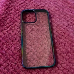 Clear & Iridescent Oil Slick Phone Case - Picture 1 of 3