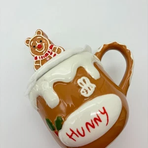 Disney Winnie the Pooh Hunny Pot Gingerbread Christmas Holiday Mug Home Decor - Picture 1 of 5