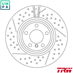 2x BRAKE DISC DF6606S FOR BMW 1/F20/3/F3/Van 4/Gran/F36/F32/F82/Convertible - Picture 1 of 10