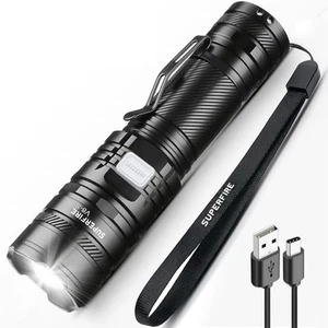 Tactical Flashlight - 2300 Lumens Father's Day Gifts for Dad, Rechargeable wi... - Picture 1 of 7