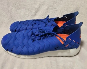 Nike Roshe Run Woven Hyper Blue and Orange Men's Size 13 - Picture 1 of 5