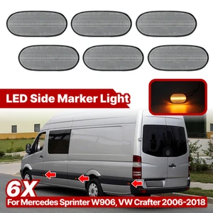 6X LED Side Marker Indicator Lamp Light For Mercedes Sprinter W906 VW Crafter - Picture 1 of 9