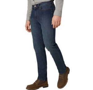 Eddie Bauer Herren Flanell gefütterte Jeans Denim Hose gerades Bein 40X34 - blau - Bild 1 von 6