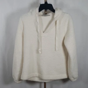Ann Taylor Loft Ivory Fleece Hoodie Pullover Gr. XS - Bild 1 von 8