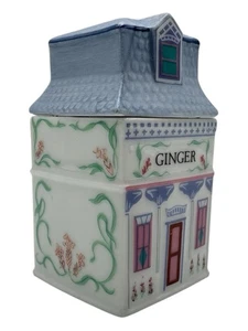 Tarro de porcelana The Lenox Spice Village jengibre 1989 vintage coleccionable - Imagen 1 de 5