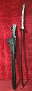 Art Imitation Sword Katana Demonic Murasame Long Red Blade w/ Cover - Picture 1 of 11