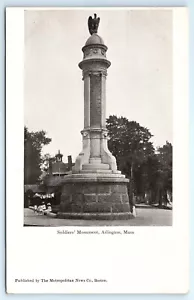 POSTAL Monumento a los Soldados Arlington Massachusetts c1905 - Imagen 1 de 2