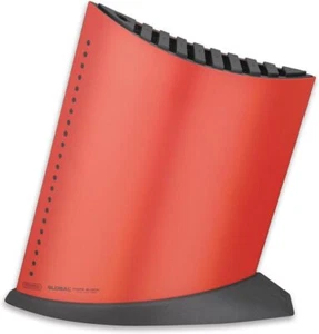 Global, Red GKB-52/CR, 10 Slot Knife Block, Medium - Picture 1 of 1