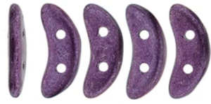 04B02, Sat Metallic Tawny Port, Crescents, 5g, 10x3/3x10mm, 2 hole (CR3) - Picture 1 of 1
