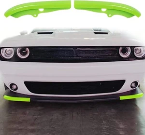 Protector divisor de labios parachoques delantero verde para 15+ Dodge Challenger Scat Pack 392 - Imagen 1 de 8