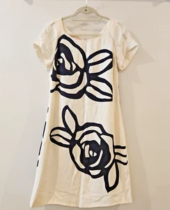 Phoebe Couture Women's Dress 100% Silk Short Sleeve Floral Shift Size 10 - Picture 1 of 10