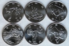 **NEW**Japan_6 x 100 Yen 2019_Olympic and Paralympic Games 2020_unc_lose_2 Issue