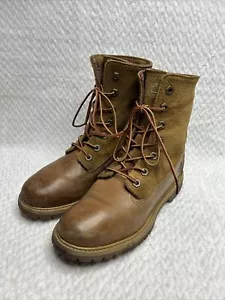 Stivali marroni Timberland/Pendleton Colas in pelle nick a quadri flanella taglia 7 - Foto 1 di 11