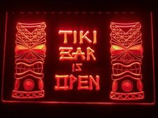 Tiki Bar Open Led Neon Light Sign Bar Pub Decor Man Cave Sport Gift Advertise