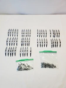 Lot of 50 Vintage Chrome Arched Art Deco Cabinet Door Handles - Picture 1 of 10