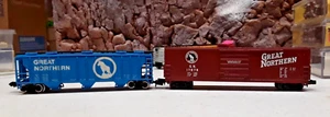N Scale Bachmann & Life Like GREAT NORTHERN Box Car and Covered Hopper (NS-61 - Picture 1 of 18
