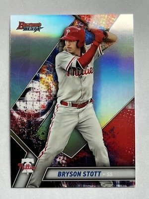 2019 Bowman's Best Bryson Stott Refractor Top Prospect Philadelphia Phillies - Image 1 of 3