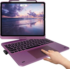 ✨ typecase Case and Keyboard for iPad Pro 13 & iPad Air 13, Plum Purple ✨ - Picture 1 of 6