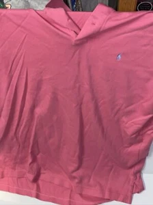$ 110 Polo Ralph Lauren Herren rosa kurzärmeliges klassisches Logo Poloshirt Größe XL - Bild 1 von 3