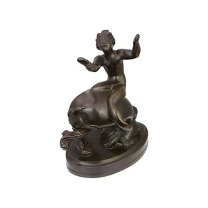 JUST ANDERSEN - Denmark / Danish Art Deco Metal Merman & Fishes - 2114 - Picture 1 of 10