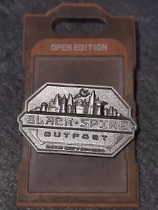 Nuova spilla Disney Star Wars Galaxy's Edge guglia nera avamposto logo commerciante da collezione - Foto 1 di 2