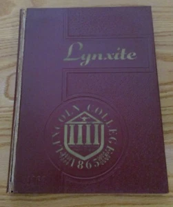 1963 Lynxite Lincoln College Lincoln Illinois Yearbook - Picture 1 of 3