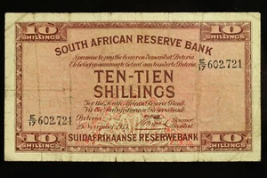 RARE South African Reserve Bank 10 TEN SHILLINGS 1933 N332 - Picture 1 of 2