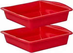 8 inch Silicone Square Cake Pan Nonstick Silicone Cake Molds - Picture 1 of 8