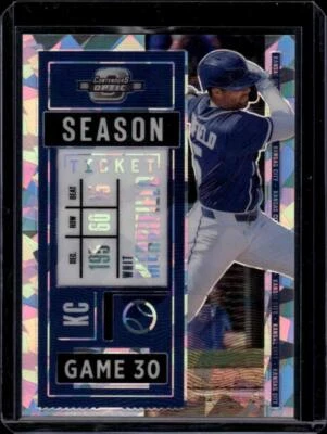 2020 Panini Contenders Optic Cracked Ice #42 Whit Merrifield 8/23 KC Royals - Image 1 of 2