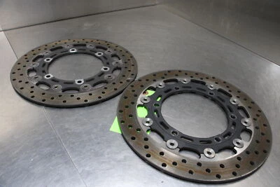 01-02 2001 2002 YAMAHA YZF R6 Front Brake Rotors Disks Foto 1 de 4