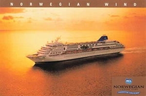 Postal continental de recuerdo de Norwegian Wind Cruise Line - Imagen 1 de 2