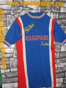 # Vintage Radtrikot Wolle Maglia Ciclismo Bici cicli Campari soda 70 heroica - Bild 1 von 1