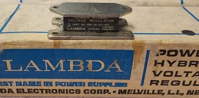 '1 PIECE' PN# FBH-24-027-001, FBH24-027-001, FBH24-27-1 LAMBDA VOLTAGE REGULATOR - Image 1 of 4