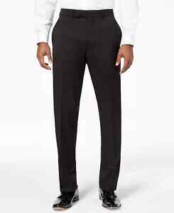 KENNETH COLE REACTION Tuxedo Pants 33x32 Black Slim Fit Ready Flex NWT