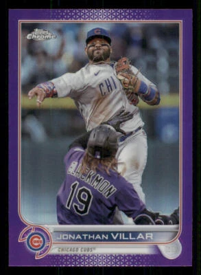 2022 Topps Chrome Update Purple Refractors #USC44 Jonathan Villar - Image 1 of 2