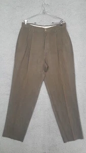 Tommy Bahama Herrenhose 36 x 44 groß braun vorne flach Seide elegante Hosen Freizeit - Bild 1 von 13