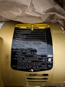 Baldor Reliance Super E 1 HP Motor; 1210516007-10; Pennbarry 191224-0010P; NEW - Picture 1 of 7