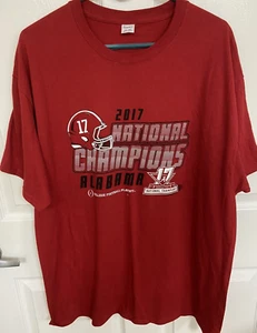 Alabama Crimson Tide 2017 National Championship T-Shirt Größe XL - Bild 1 von 7