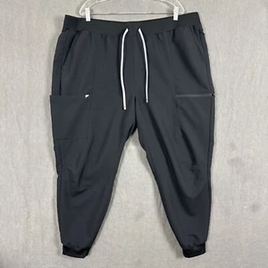 Fabletics Women's Plus Size 3X Black Polyester High Rise On Call Scrub Jogger - Picture 1 of 10