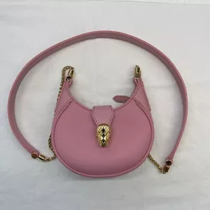 Bvlgari Serpent Ellipse Bag Pink Women’s Shoulder Bag Excellent Condition - Picture 1 of 24