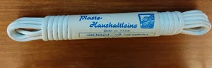 DDR Plaste Haushaltsleine 5 m neu OVP weiß VEB Schlotheim Netz- und Seilerwaren - Bild 1 von 4