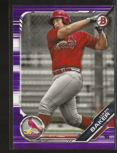 2019 Bowman Luken Baker /250 Prospects Purple St. Louis Cardinals - Picture 1 of 2