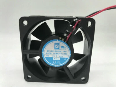 1pcs   ORION OD6025-12HBX DC12V 0.23A 6025 6cm 2-wire cooling fan - Image 1 of 3