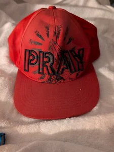 Gorra Pray Hat Ajustable Naranja Nivel Superior Todo Algodón  - Imagen 1 de 4