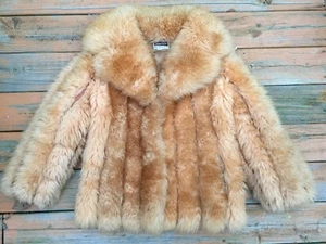Chaquetón de piel de oveja vintage años 70-80 para mujer talla 8 DINO RICCO Hong Kong - Imagen 1 de 5