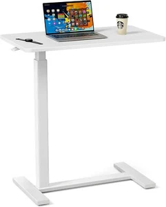 Adjustable Overbed Bedside Table Use Bed Standing Laptop Desk Hospital Home Use - Picture 1 of 28