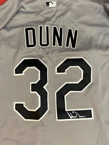 ADAM DUNN AUTOGRAPHED SIGNED CHICAGO WHITE SOX JERSEY #32 SIZE 50 COA - Picture 1 of 6